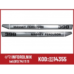 Emblemat- komplet (naklejka) Massey Ferguson  300323M91 3900323M92 