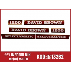 Naklejki David Brown 1200 Case IH David Brown  K942536 K949210 UK1755 