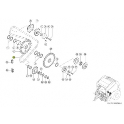 Łańcuch wciągający CLAAS ROLLANT 454 455 0008581050