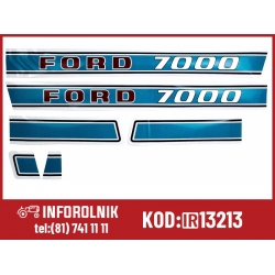 Naklejki Ford 7000 Ford New Holland  81825512 87764027 D1NN16N683B 