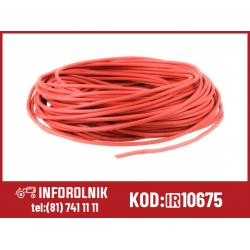 1 - żyłowy kabel elektryczny, 10mm2, Czerwony (50m)  