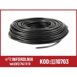 2 - żyłowy kabel elektryczny, 1.5mm2, Czarny (50m)  