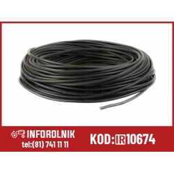 1 - żyłowy kabel elektryczny, 10mm2, Czarny (50m)  