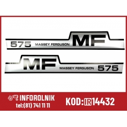 Emblemat- komplet (naklejka) Massey Ferguson  1698129M1 1698218M1 