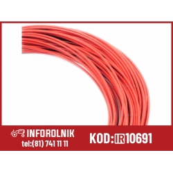 1 - żyłowy kabel elektryczny, 4mm2, Czerwony (50m)  