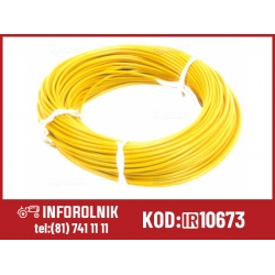 1 - żyłowy kabel elektryczny, 1.5mm2, żółty (50m)  