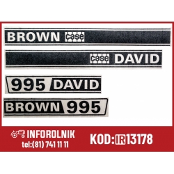 Naklejki David Brown 995 Case IH David Brown  321-2425 321-3730 321-3731 K947734 K949208 