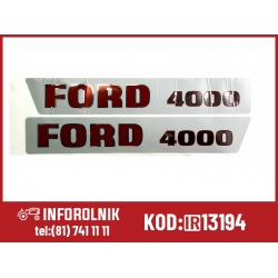 Naklejki Ford 4000 Ford New Holland  81814373 C5NN16605AA 
