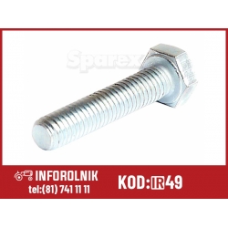 Zestaw śrub metrycznych, Wymiar: M8 x 10mm (Nr Din 933) Wytrzymałość na rozciąganie: 8.8.  